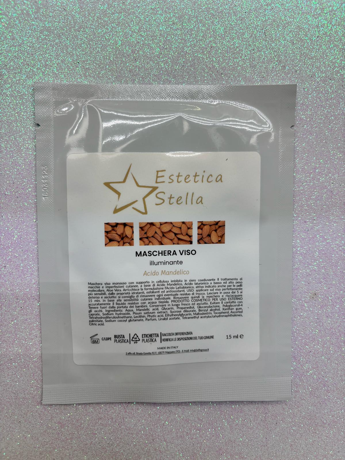 Maschera viso illuminante