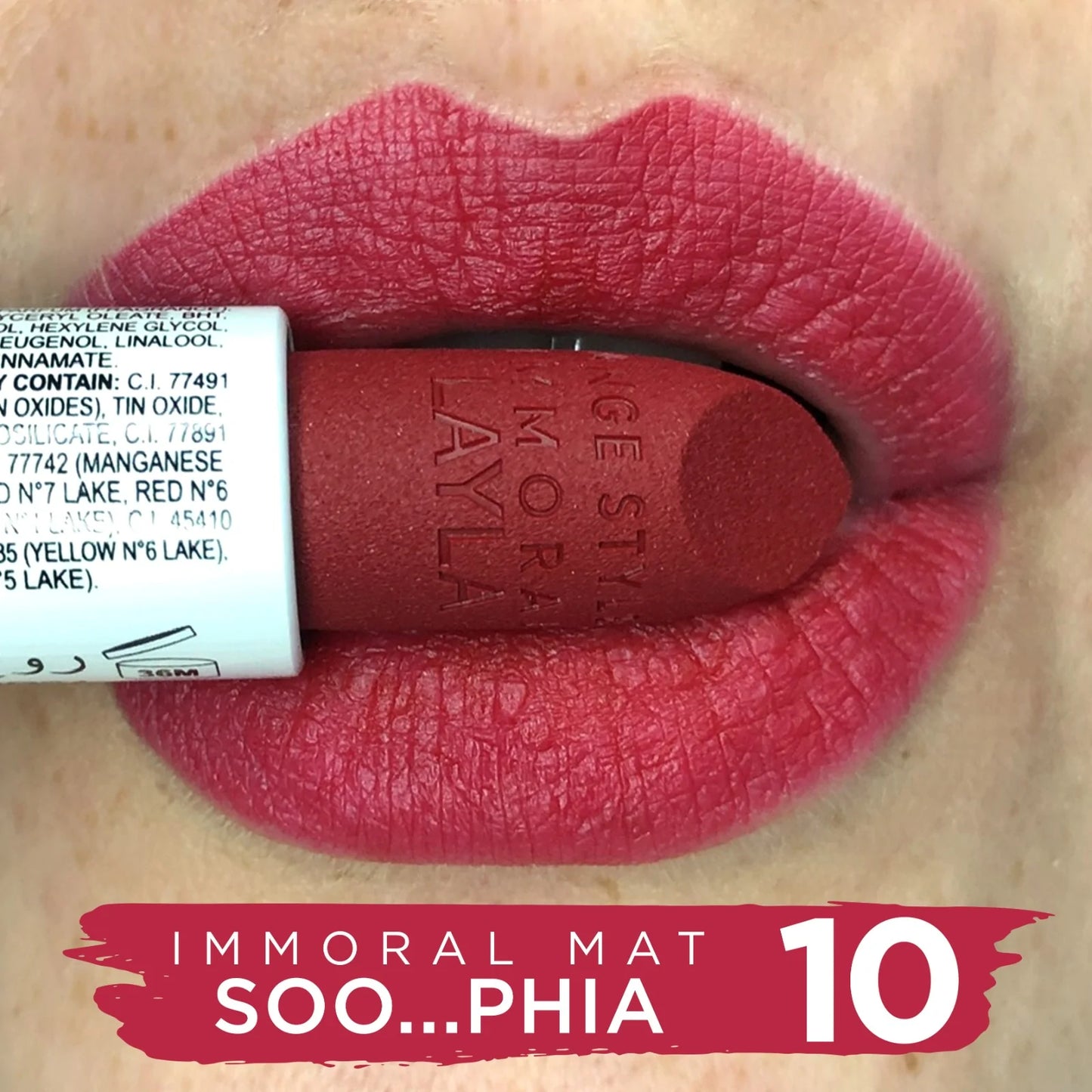 Layla Cosmetics - Immoral Mat Lipstick