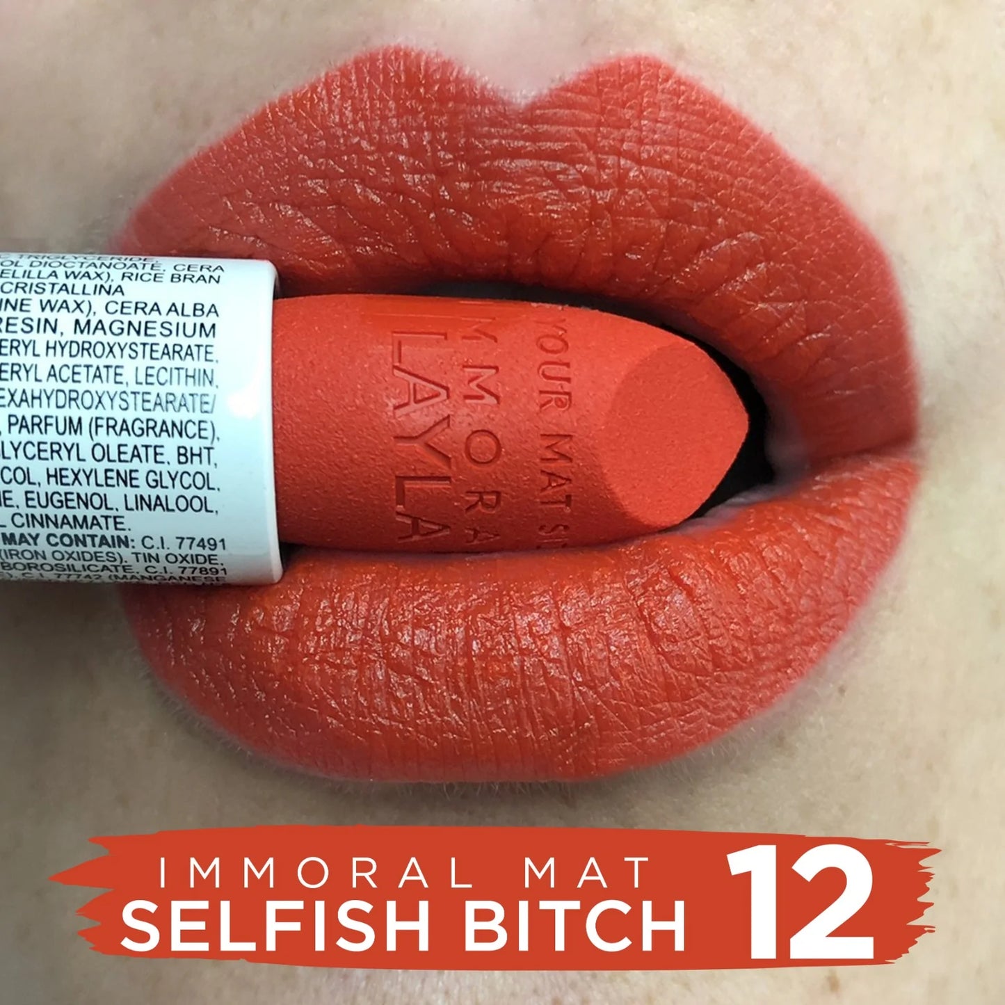 Layla Cosmetics - Immoral Mat Lipstick