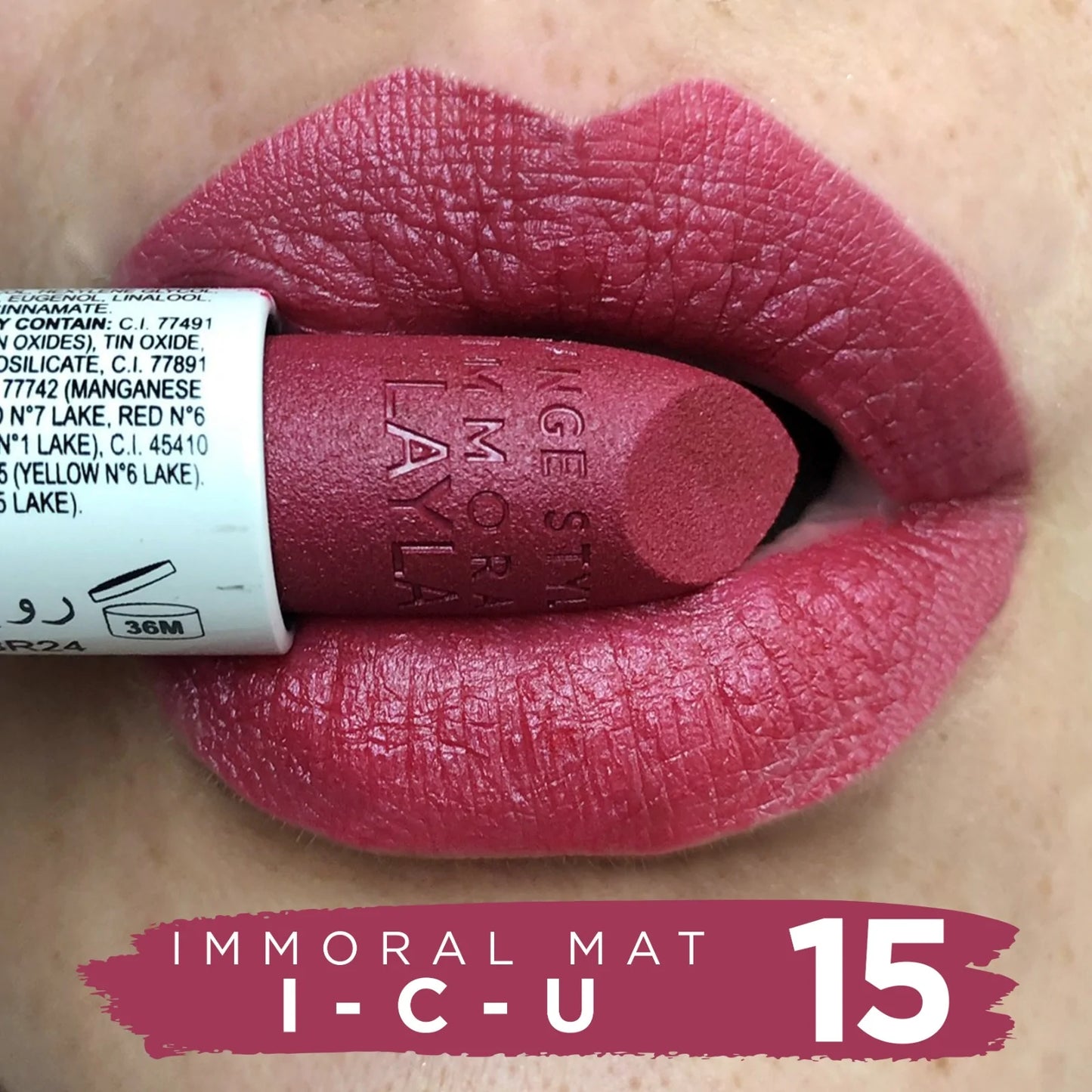 Layla Cosmetics - Immoral Mat Lipstick
