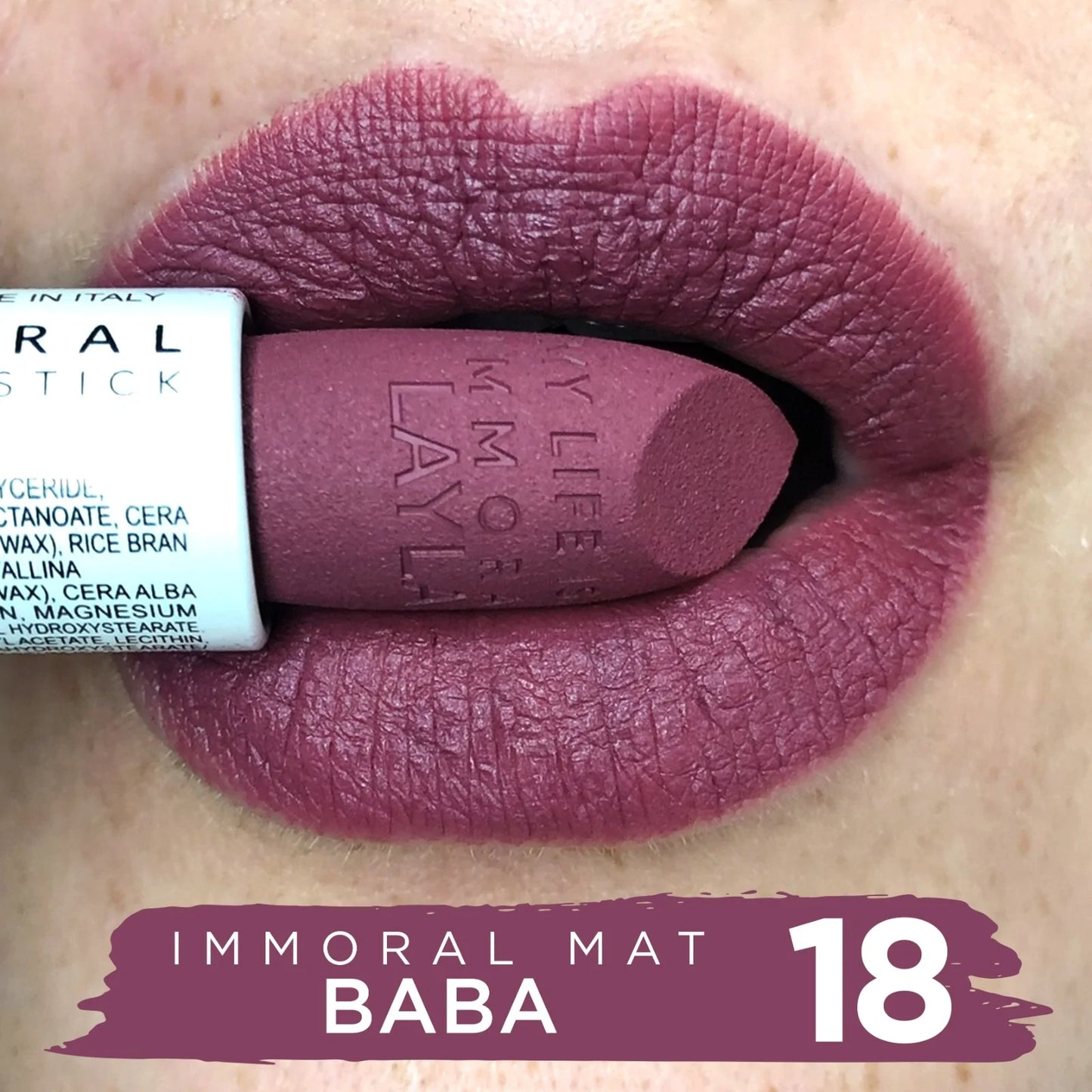 Layla Cosmetics - Immoral Mat Lipstick