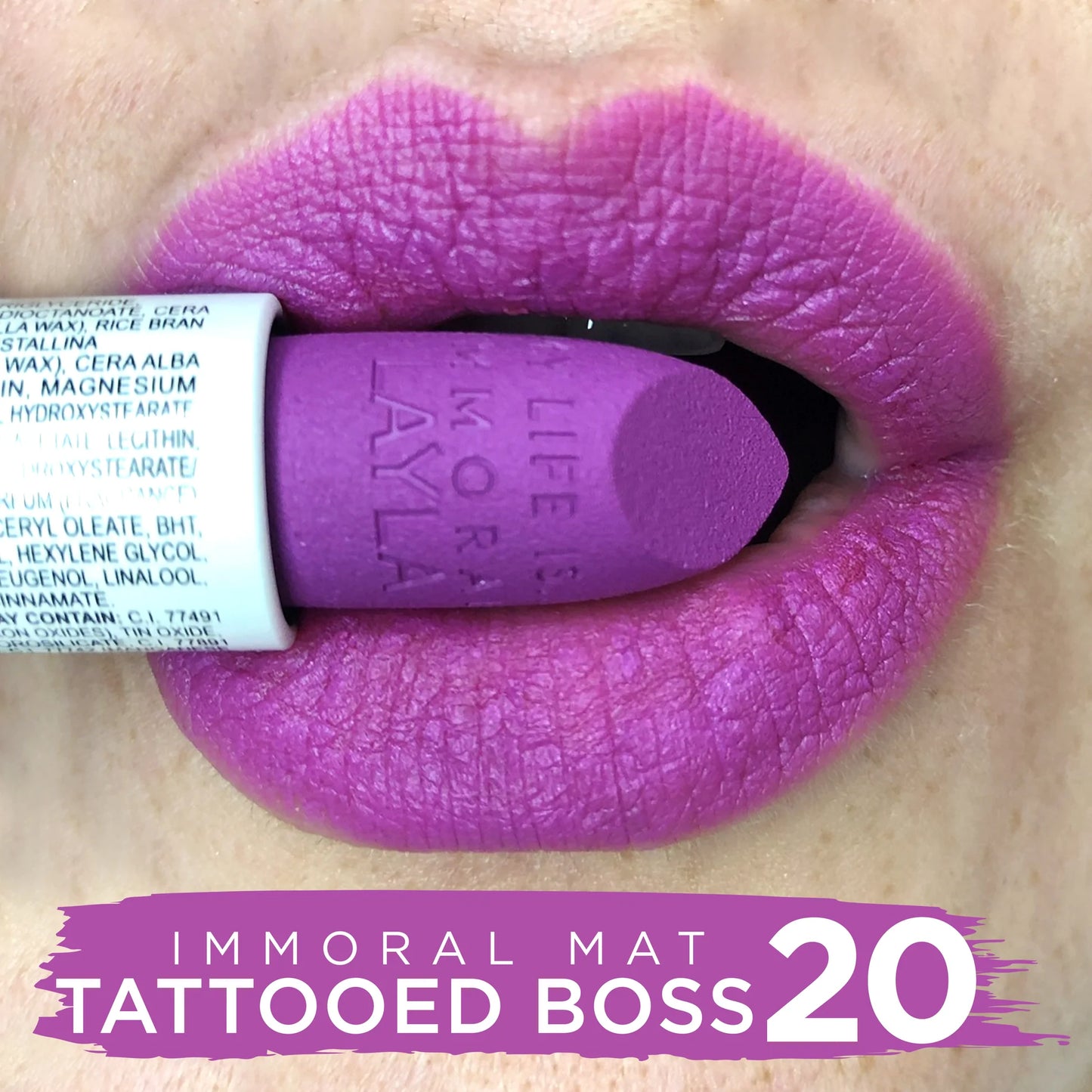 Layla Cosmetics - Immoral Mat Lipstick