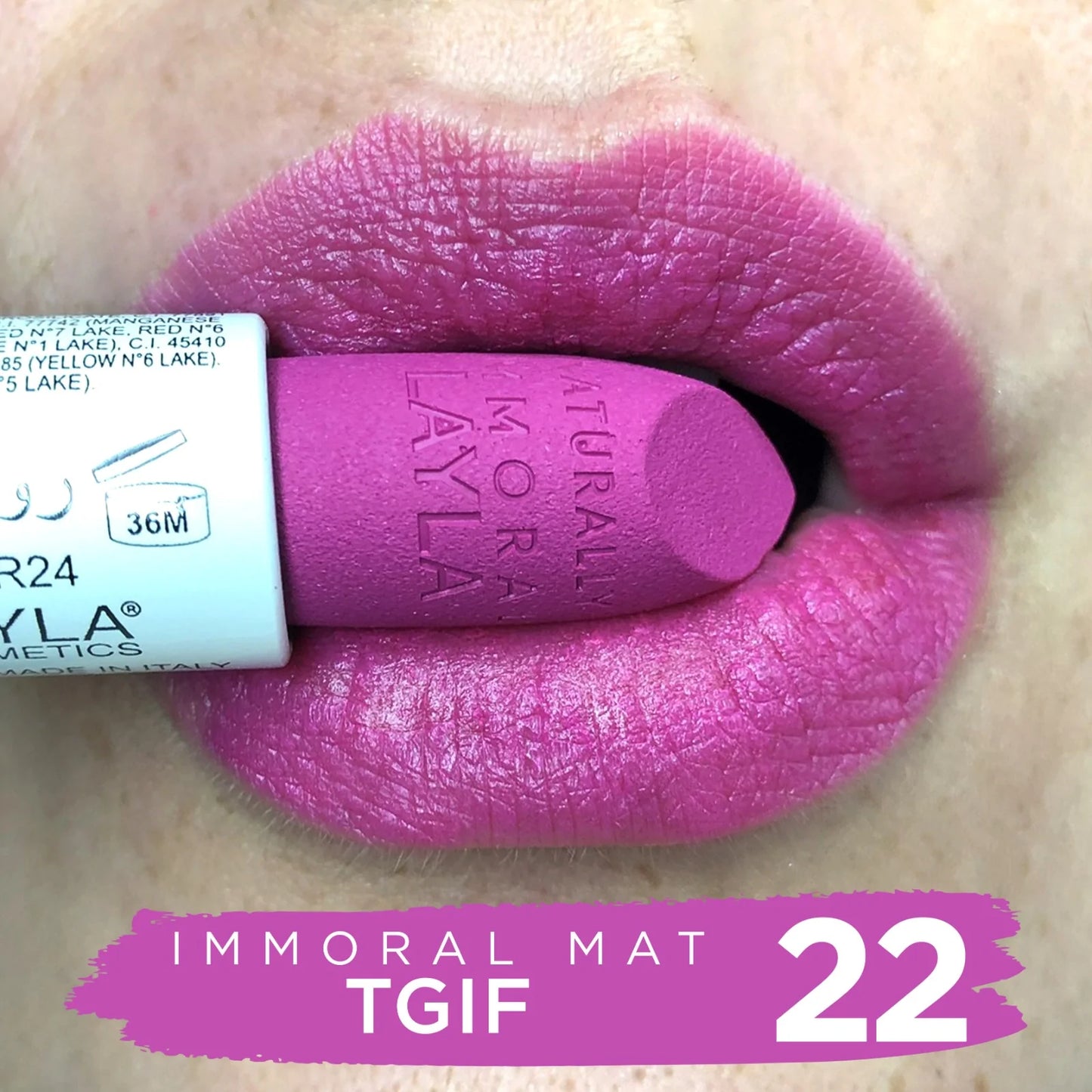 Layla Cosmetics - Immoral Mat Lipstick
