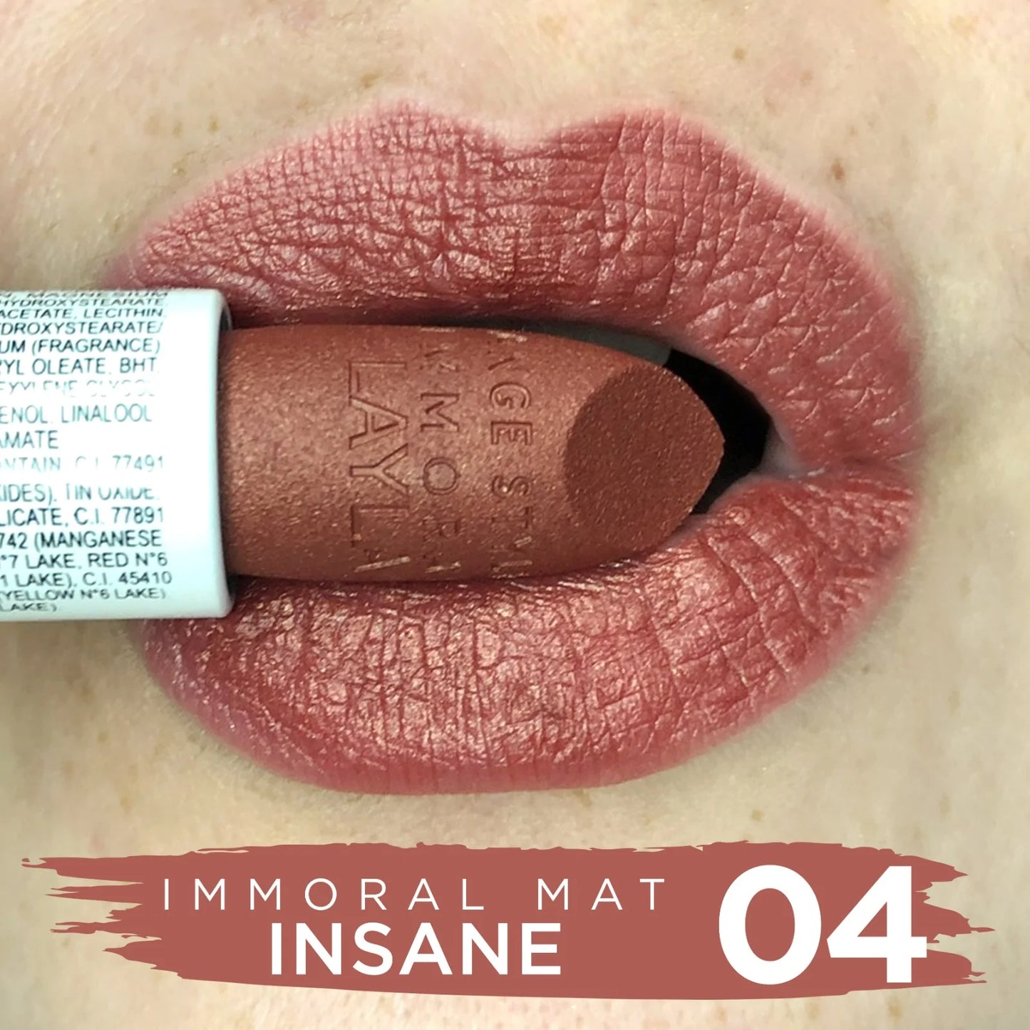 Layla Cosmetics - Immoral Mat Lipstick