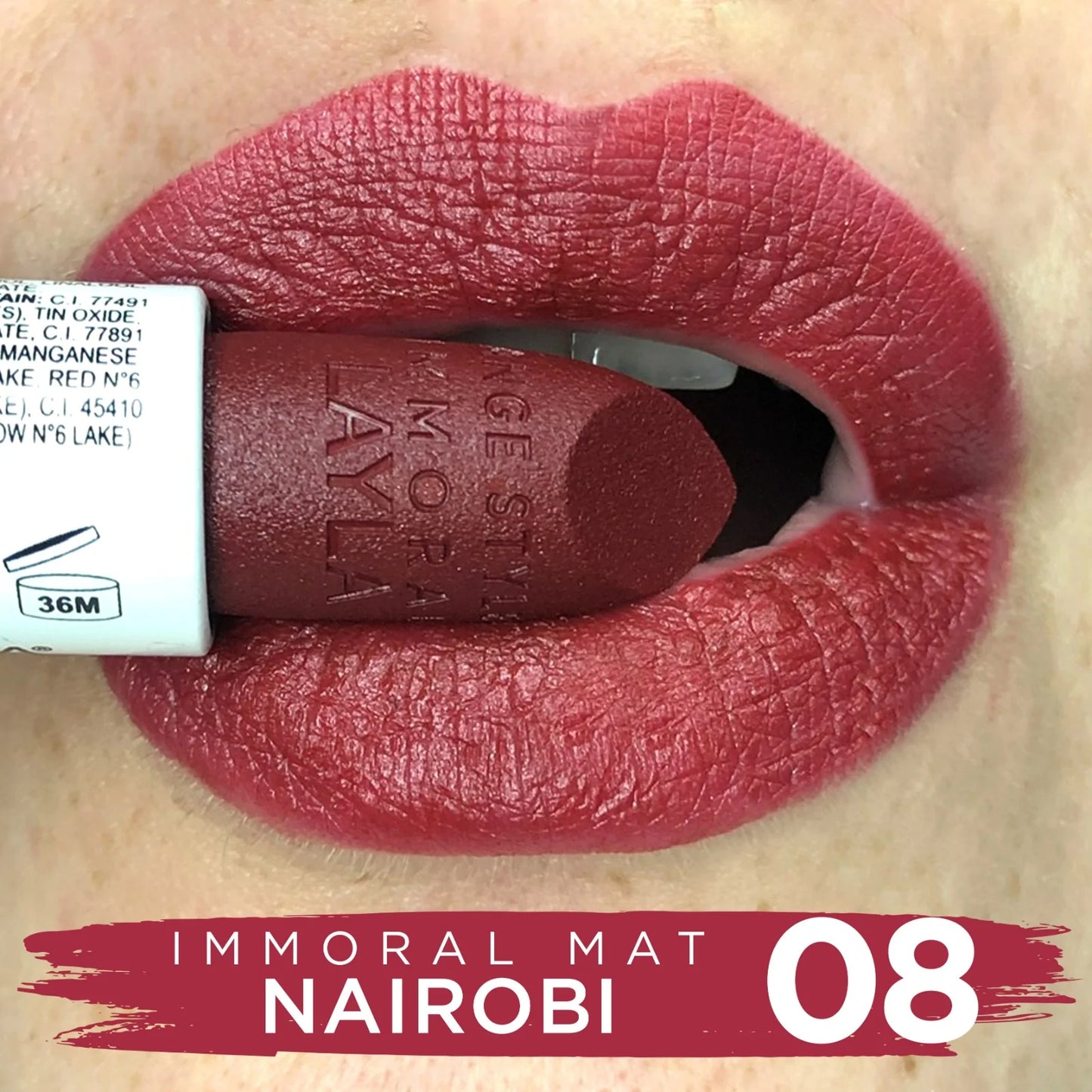 Layla Cosmetics - Immoral Mat Lipstick