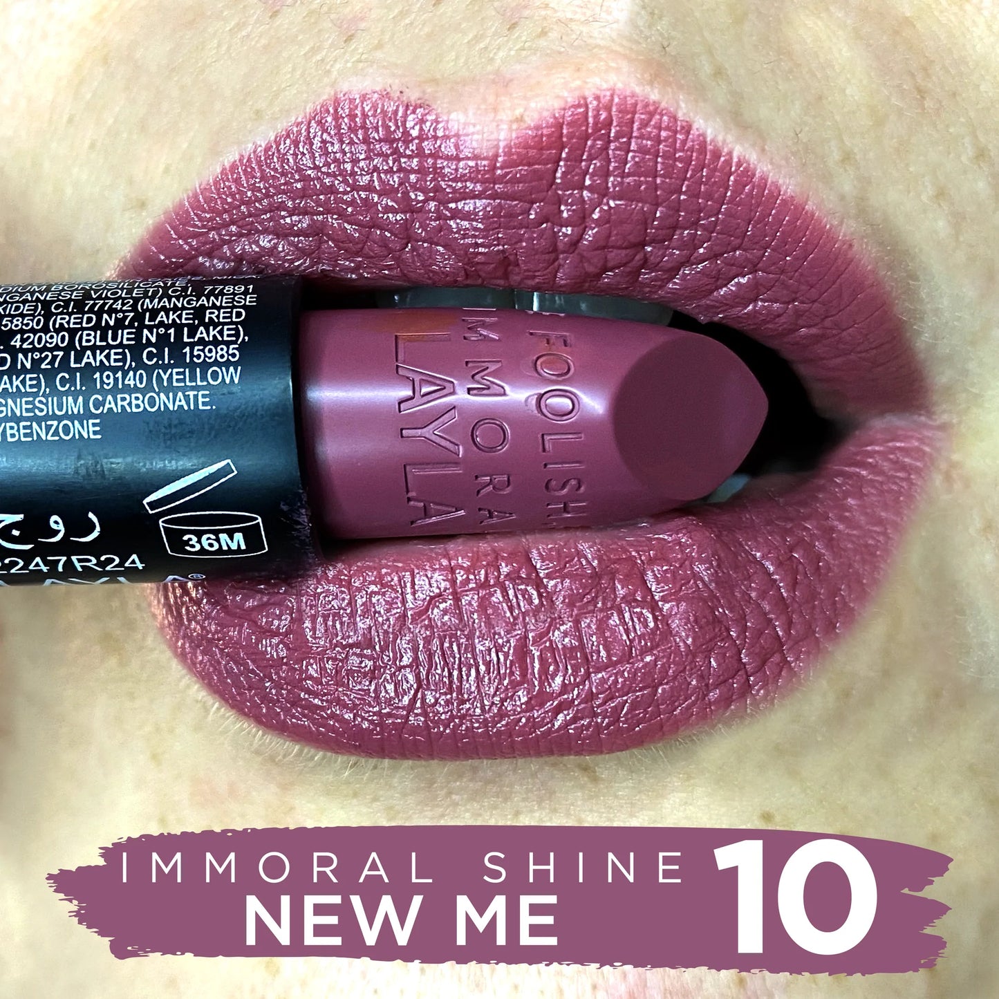 Layla Cosmetics - Immoral Shine Lipstick