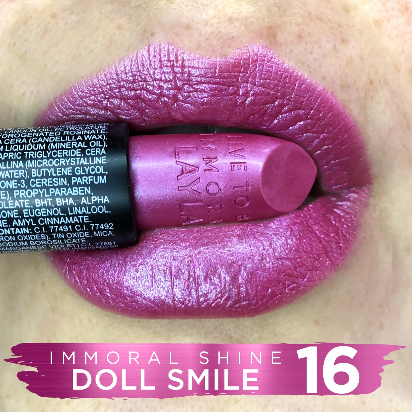 Layla Cosmetics - Immoral Shine Lipstick
