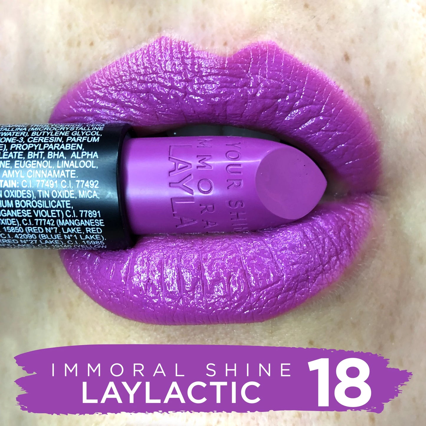 Layla Cosmetics - Immoral Shine Lipstick