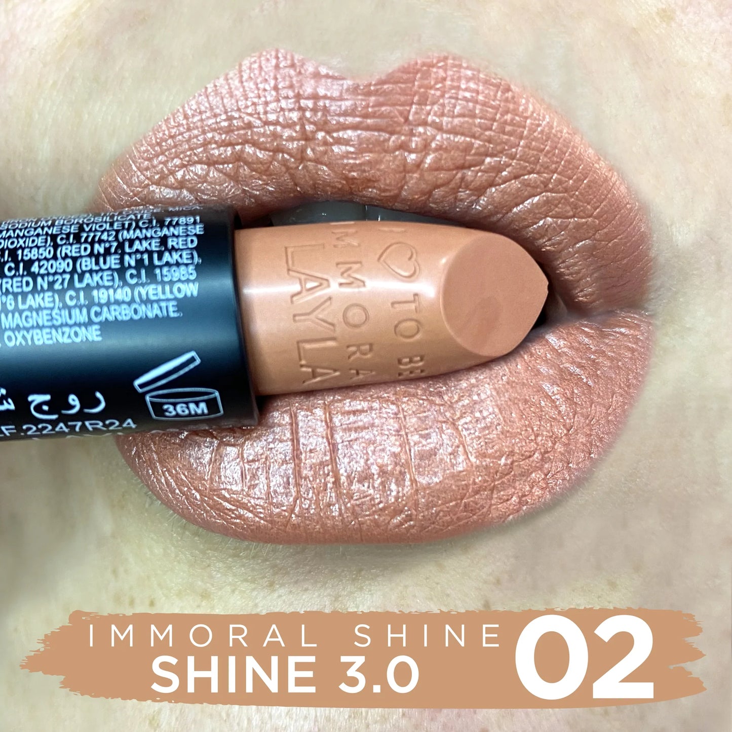 Layla Cosmetics - Immoral Shine Lipstick
