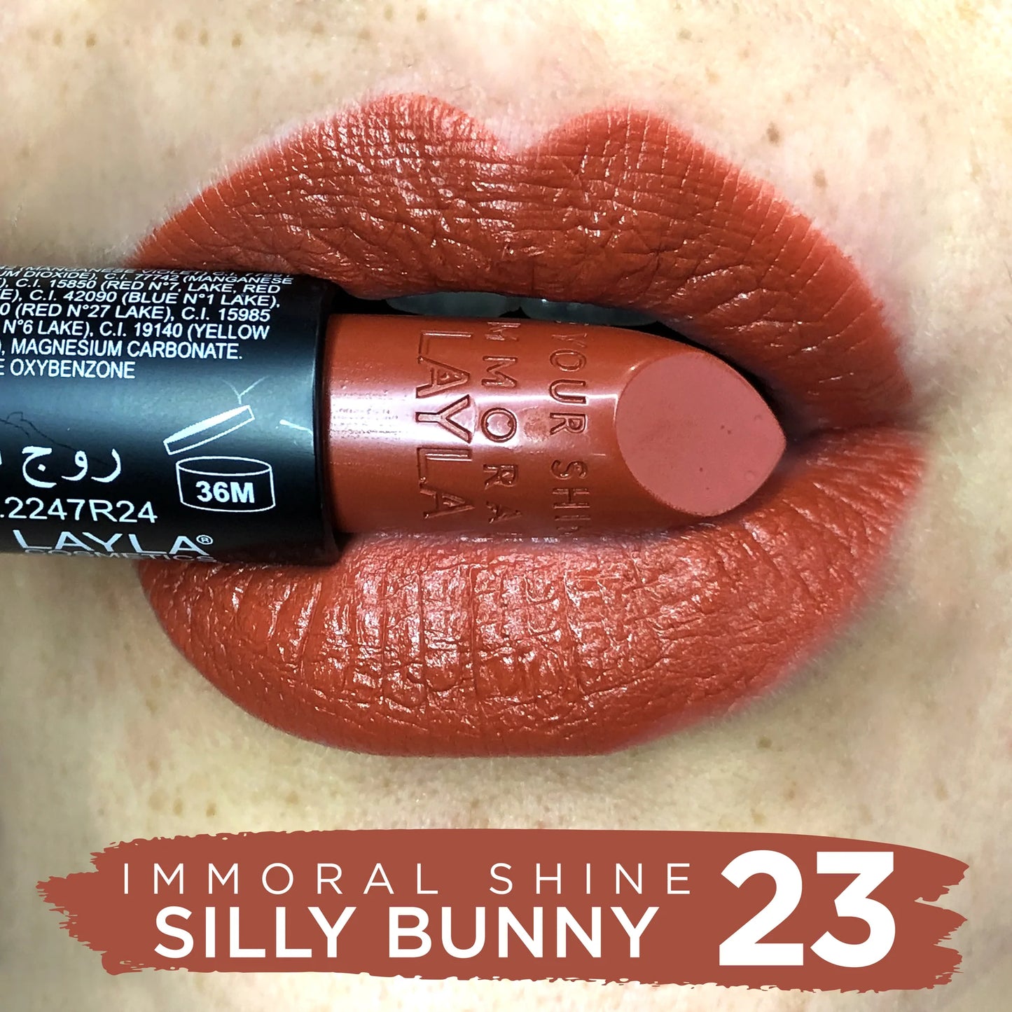Layla Cosmetics - Immoral Shine Lipstick