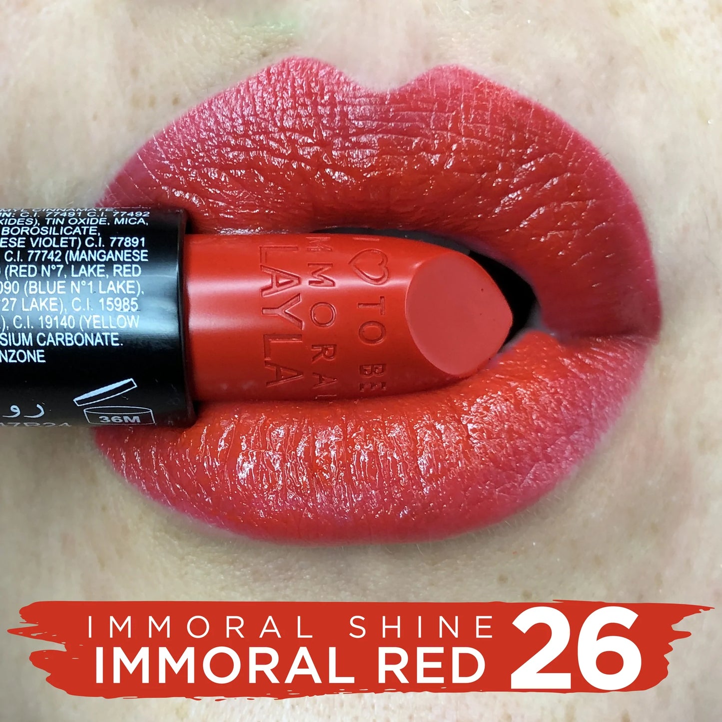 Layla Cosmetics - Immoral Shine Lipstick