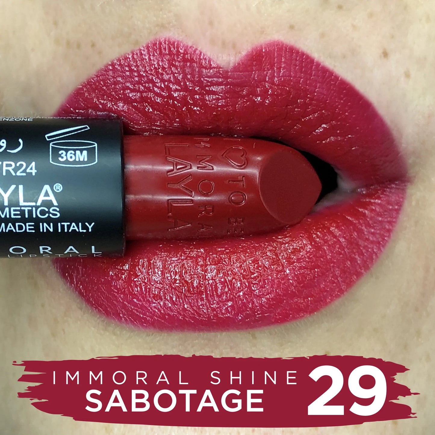 Layla Cosmetics - Immoral Shine Lipstick