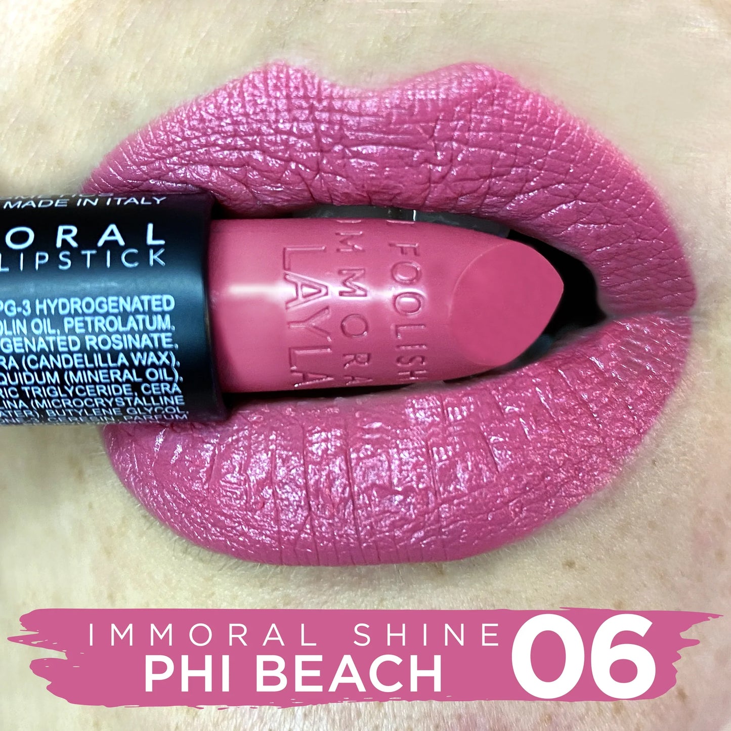 Layla Cosmetics - Immoral Shine Lipstick